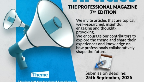 Call for Articles: THE PROFESSIONAL MAGAZINE 7TH EDITION